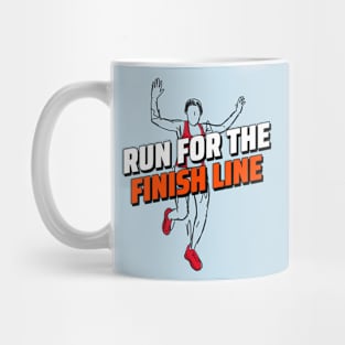 Run For The Finish Line Running Mug